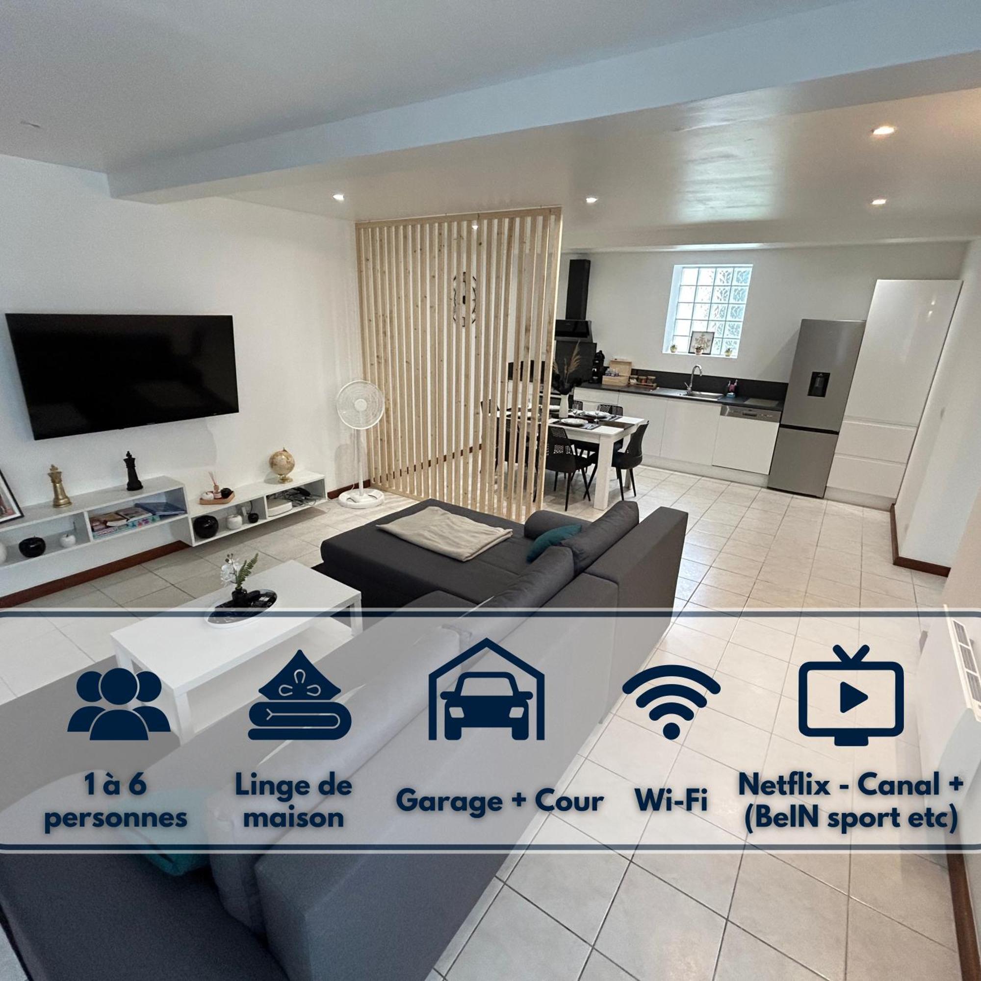 Apartment Centre Avec Garage - Parking *